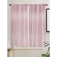 thumbnail image 5 of Pink Bathroom Window Curtain, Modern Abstract Art Ombre Striped Light Filtering Coffee Kitchen Curtains, Bedroom Living Room Curtains 2 Panel 84"x63", 5 of 6