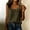 Army Green, variant on WRFWUL Womens Sleeveless Cotton Linen Tops Ruffle Strap Crew Neck Side Buttons Down Blouses Casual Summer Gauze Shirts