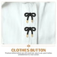 thumbnail image 5 of 10 Pcs Bow Button Decor Clothes Sewing Fasteners Shirts Buttons Costumes Buttons Cloak Clasp Clothing Sewing Buttons, 5 of 6