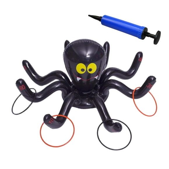 Halloween Inflatable Witch Hat Inflatable Spider Hat Ring Pool Game Party Indoor Outdoor Party Game Halloween Decor--HAPDEN