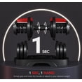 thumbnail image 3 of Set de Mancuernas Ajustables Yaheetech 11 en 1 de 4 a 40 libras para Gimnasio en Casa, 3 of 9
