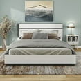 thumbnail image 5 of Furniture of America Misti Contemporary Wood Platform King Bed in White, 5 of 7