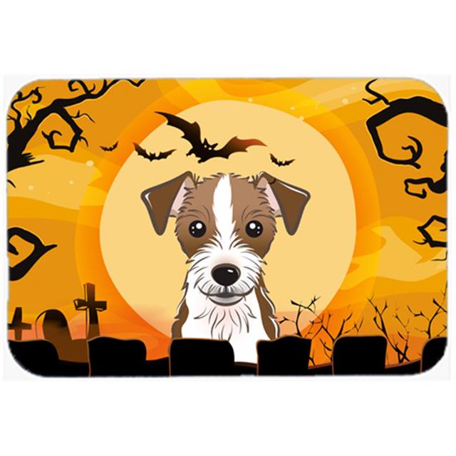 Halloween Jack Russell Terrier Kitchen & Bath Mat, 20 x 30