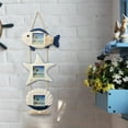 thumbnail image 4 of Vrorvz Mediterranean Style Wall Hanging Photo Frame Set with Theme Small Fish Starfishes Design for Home Decor Supports Personalized Photos for Living Room or Study, 4 of 5