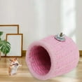 thumbnail image 4 of Suave invierno cálido de pájaro Colgando Cama de juguete Suministros de Hamster Cave Budgie Espesar para Lovebird Animal Per tornillo rosa Colco Cama Hamaca Loro, 4 of 8