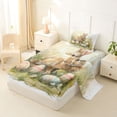 thumbnail image 2 of Erosebridal Easter Rabbit Eggs Twin Sheet Sets 3pcs For Children,Kids Festival Theme Bedding,Super Cozy Room Decor, 2 of 5