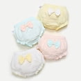 thumbnail image 6 of Miaeowve Baby Girls Bloomers Newborn Infant Toddler Diaper Covers Cotton Briefs Underwear 4-Pack Set Type B 110, 6 of 7