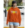 thumbnail image 2 of Feeling Good Heart Flowers Hoodie Women -Image by Shutterstock, Female x-Large, 2 of 4