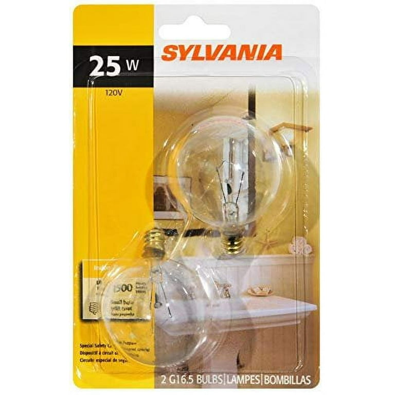 Sylvania 25-Watt Double Life G16.5 Incandescent Light Bulb (2-Pack) Sylvania 25-Watt Double Life G16.5 Incandescent Light Bulb (2-Pack)
