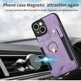 thumbnail image 5 of Phone Case for iPhone 14 6.1 inch Wallet Cover with Screen Protector and Wrist Strap Lanyard RFID Credit Card Holder Ring Stand Cell Accessories iPhone14 5G i i-Phone i14 iPhone14case Women Men Purple, 5 of 13