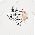 thumbnail image 4 of Inktastic Texas Home is Where the Heart is with Watercolor Floral Girls Toddler T-Shirt, 4 of 5