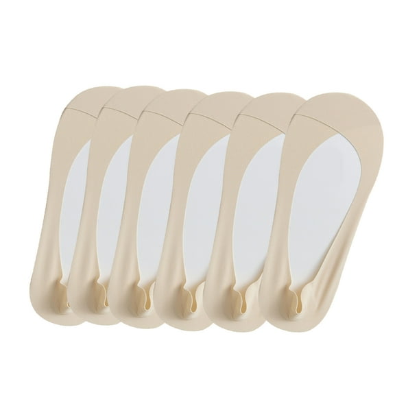 Hehanda 6 Pairs Low Cut No Show Socks, Invisible Ice Silk Socks for Womens Sock, Pure Cotton, Non-Slip