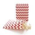 thumbnail image 4 of AKOAK 50 Pcs Sacs en Papier Rayés Vagues Blanches et Rouges 5 x 7 Pouces, Sacs de Friandises pour Mariage de Noël, 4 of 4