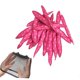 thumbnail image 4 of 20 rulos de esponja suave rosa con red para el cabello para mujer, ecológicos y de secado rápido., 4 of 4