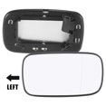 thumbnail image 2 of Unique Bargains Rearview Left Side Heated Mirror Glass Replacement W/ Backing Plate for Volvo V50 2005-2006 S40 2005-2006 C70 2006-2007, 2 of 8