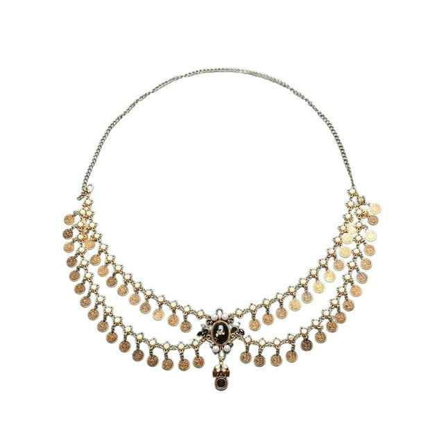 Cinturón de cadena para mujer, elegante joyería de aleación para el vientre, para fiesta, falda y ropa