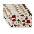 thumbnail image 1 of 6 Pcs Napperon de Noël en Coton Lin Nappe Thermique Tapis de Table de Cuisine, 1 of 4