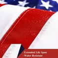 thumbnail image 4 of American USA Flag Tough Weave Series Embroidered 210D Polyester | Country Flag, Embroidered Stars, Sewn Stripes, Indoor/Outdoor, Vibrant Colors, Brass Grommets, 4 of 10