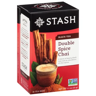 Pack of 6, Stash Tea Double Spice Chai Essence Tea – 1.1 oz