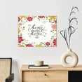 thumbnail image 6 of Zufioo Home Sweet Home Floral Print Canvas Decorative Painting with Solid Wood Frame Art Decoration, Suitable for Home and Office Wall Decoration, 6 of 6