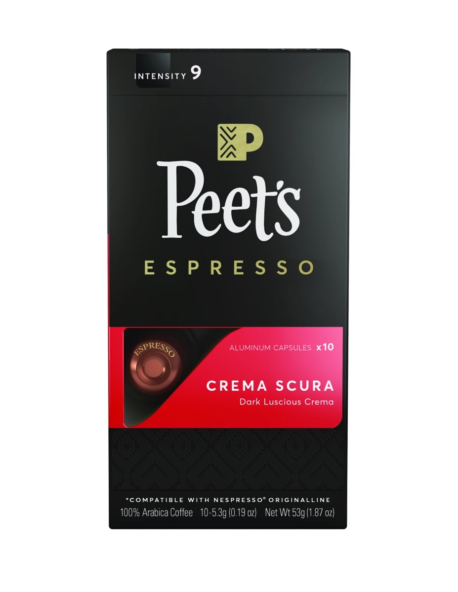 Peet's Coffee Crema Scura Nespresso OriginalLine Compatible Espresso