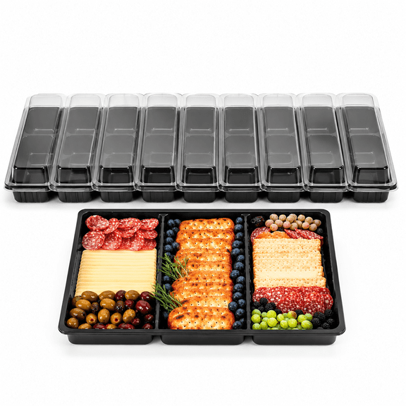 Extra Large Charcuterie Board with Lid, Black