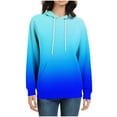 thumbnail image 4 of Karight Fall Hoodie for Women Lightweight Raglan Long Sleeve Baseball Jersey Sweatshirt Loose Fit Colorblock Tunic Tops, 4 of 6