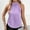 Purple, variant on SNKSDGM Female Plus Size Tank Tops for Women 3X Seamless Tank Tops for Women Red Women Silk Satin Casual Sleeveless Neck Tank Top Summer Curved Hem Lightweight Dressy Blouses Shirt S