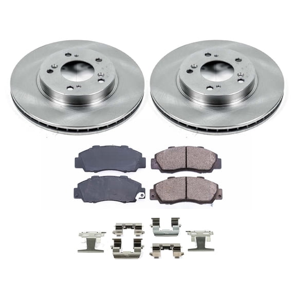 Ultimate Brakes Front Ceramic Brake Pad and Rotor Kit with Hardware WM80449