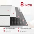 thumbnail image 6 of Dkelincs 8 inch Innerspring Mattress in a Box Cool Sleep Pressure Relief Medium Firm Hybrid Mattress with Removable Cover, Full, 6 of 8