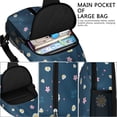 thumbnail image 4 of Floral Crossbody Sling Backpack for Womens Causal Sling Bag with Adjustable Shoulder Straps for Travel Hiking Chest Bag Daypack Anti-theft Purse, 4 of 6