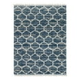 thumbnail image 3 of Unique Loom Hygge Shag Collection Area Rug - Trellis (9' x 12' 2" Rectangle Blue/Beige), 3 of 7