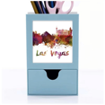thumbnail image 1 of Las Vegas Estados Unidos Ciudad acuarela Tarjeta de clip de pluma del gestor de suministros de oficina, 1 of 3