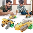 thumbnail image 2 of Dsscvnef Impact Deformation Dinosaur Toy Car Children's Car Fall-resistant Rotatable Racing Boy Toy Car Gift, 2 of 9
