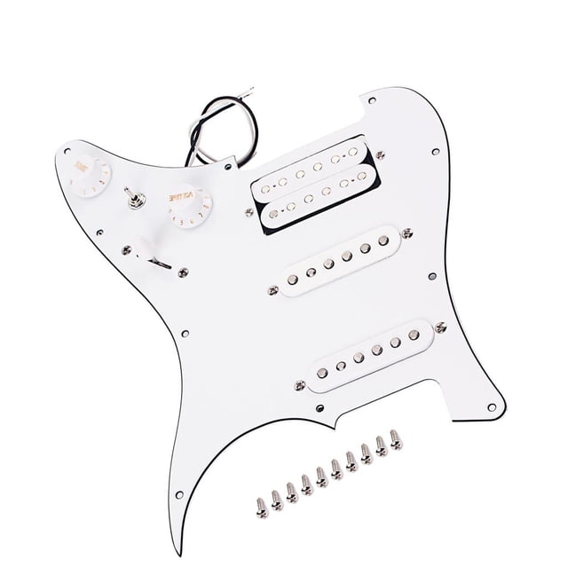 Guitarra Eléctrica Práctica SSH Con Cable, licencia Antiarañazos Con Partes De Instrumentos Musicales Baoblaze Pickguard para guitarra eléctrica