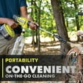 thumbnail image 3 of Ryobi ONE+ HP 600 PSI at 0.7 GPM 18V Cordless Electric Cold water Power Cleaner, 20 ft. Siphon Hose, 3 of 10