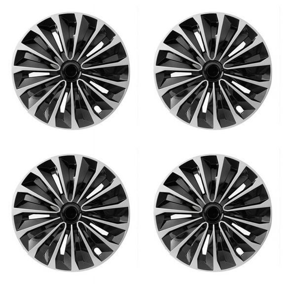 Maidao Hubcap Wheel Covers 15 Inch Silver Replica Cover, OEM Factory Replacement (4 Pieces)
