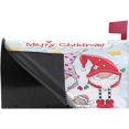 thumbnail image 4 of Three Cute Gnomes Christmas Magnetic Mailbox Cover MailWraps Garden Yard Home Decor for Outside Oversized-25.5" x20.8", 4 of 5