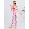 thumbnail image 6 of 3Pcs Teens Girl Summer Adjustable Strap Bikini Swimsuit Set Tropical Floral Bathing Suit Swimwear With Mesh Pant 9-16Y, 6 of 8