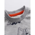 thumbnail image 5 of ATAIKU Toddler Boys Excavator Sweatshirts Long Sleeve Sport Pullover Crewneck Tops for Kids, 5 of 8