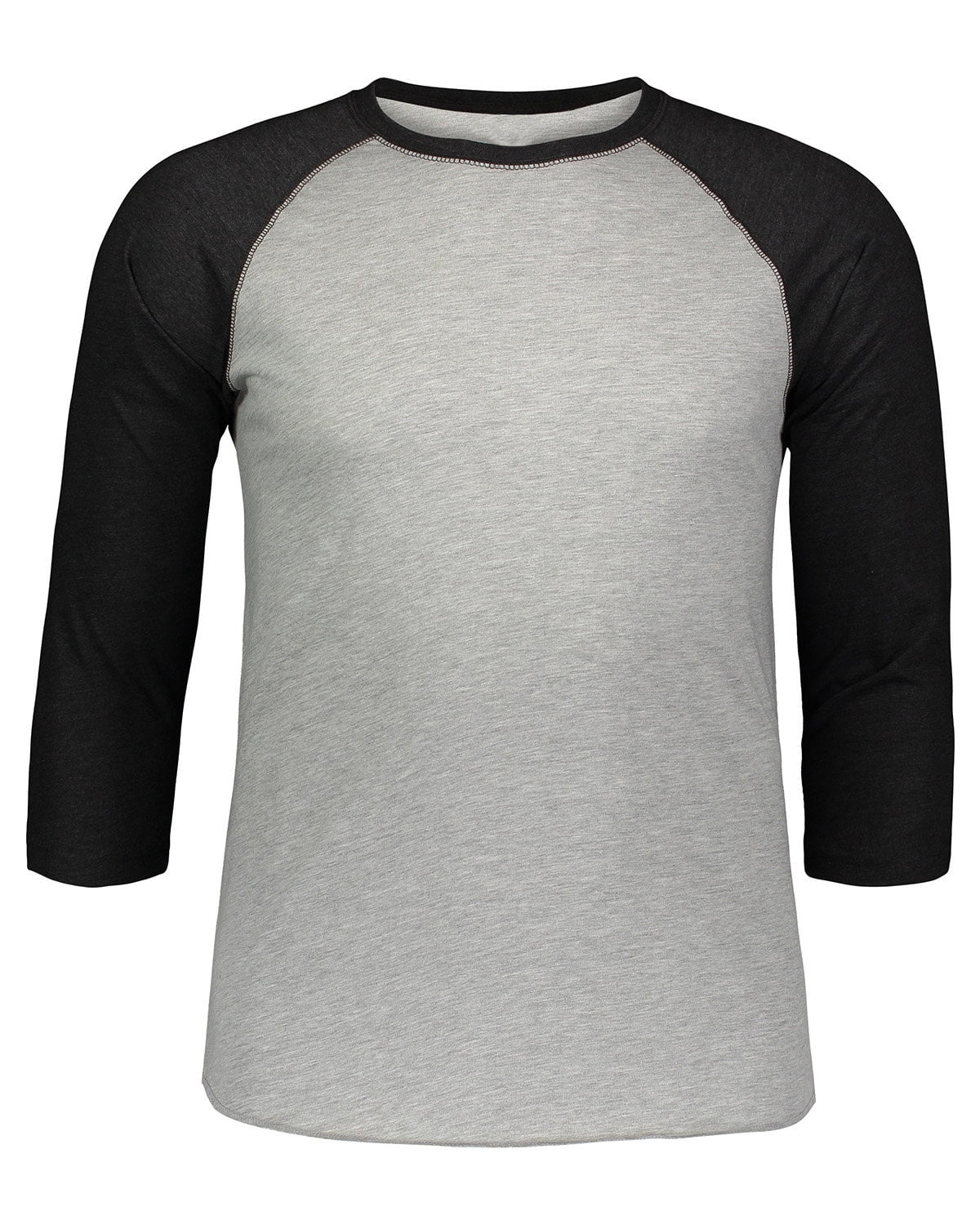 Aquaguard 100% Cotton Men's Vintage Baseball T-Shirt crew neck tee (3 Pack) - XL - VN Heather/VN SMOKE