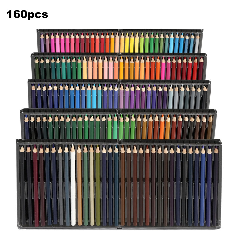 Willstar 160Colors Professional Oil Color Pencils Set Artist Painting  Sketching Wood Color Pencil School Art Supplies