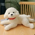 thumbnail image 4 of Realistic Plush Dog Lifelike Stuffed Puppy Doll Soft Dog Stuffed Animal Collectible Plush Puppy Toy For Home Decor And Collectors(White-14.96"), 4 of 4