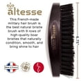 thumbnail image 2 of Military Boar Bristle Hair Brush for Hair, Beard, and Mustache, 2 of 5