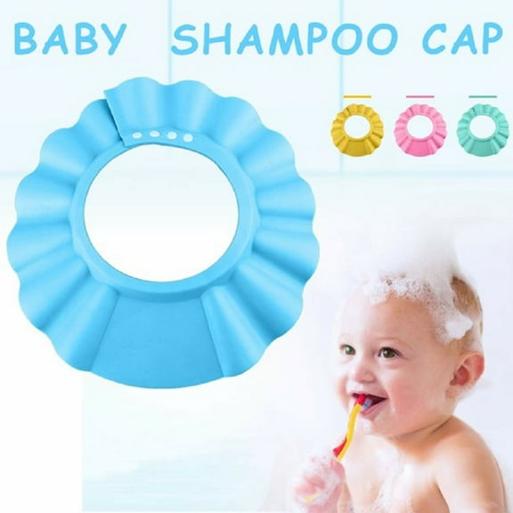 2PACK Baby Shower Cap Bathing Cap Adjustable Visor Hat Safe Shampoo Shower Bathing Protection Bath Cap for Toddler, Baby, Kids, Children