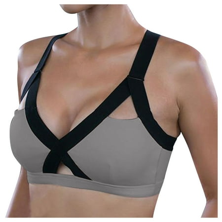 

gvdentm Bras womens One Smooth U Underwire Bra Ultra Light T-shirt Bra With Stay-in-place Straps Grey XL