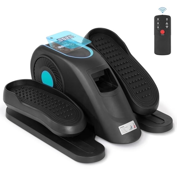 GASKY Under Desk Electric Elliptical Machine Seated Pedal Leg Exercise Equipment LCD Display Control with Remote Home Office for Seniors Adult Fathers Day Gifts