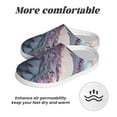 thumbnail image 6 of Rateoe Dragon1 Print Women's Men's Cotton Knit Slippers Lightweight Memory Foam Indoor House Shoes with Anti-Skid Sole-44/45, 6 of 7
