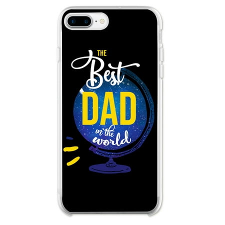 Ish Original Official Black Best Dad Phone Case / Cover Slim Soft TPU for Apple iPhone 7 (Best Case For Original Kindle)