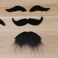 thumbnail image 2 of Black Halloween Bigote Falso Funto Props de barba Funda Autoadhesivos Simulación Simulación de cosplay Suministros de baile de baile para decoración, 2 of 6